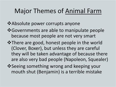 What Is The Basic Theme Of Animal Farm